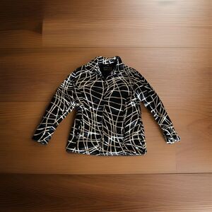 ROCCOBAROCCO Jacket Women Used Full Zipper Size 44 Black Made In Italy